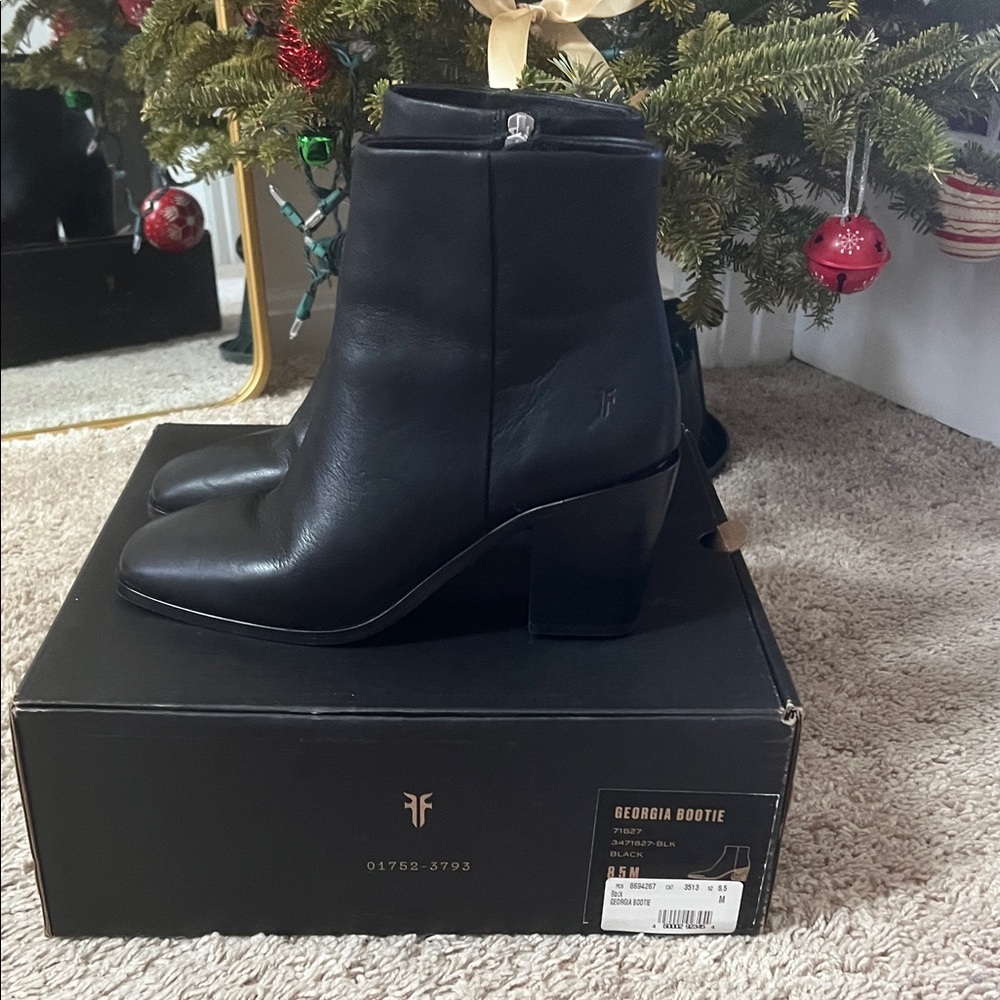 Georgia Boot Black Ankle Booties